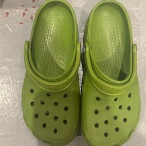 CROCS Kids Lime Green Sandals